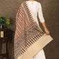 Exclusive cream cotton print dupatta