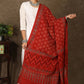 Elegant red Ajrakh Dupatta