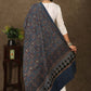 Blue exclusive Ajrakh cotton dupatta