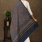 Exclusive blue Ajrakh cotton dupatta