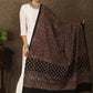 Ajrakh black dupatta