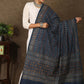 Blue Classy Ajrakh cotton dupatta